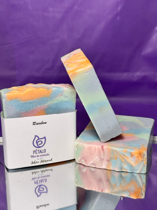 Rainbow soap