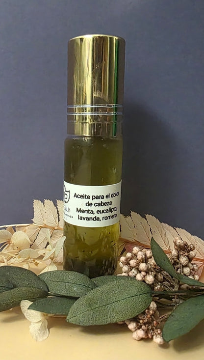 Aceite de Mentol para el dolor de cabeza