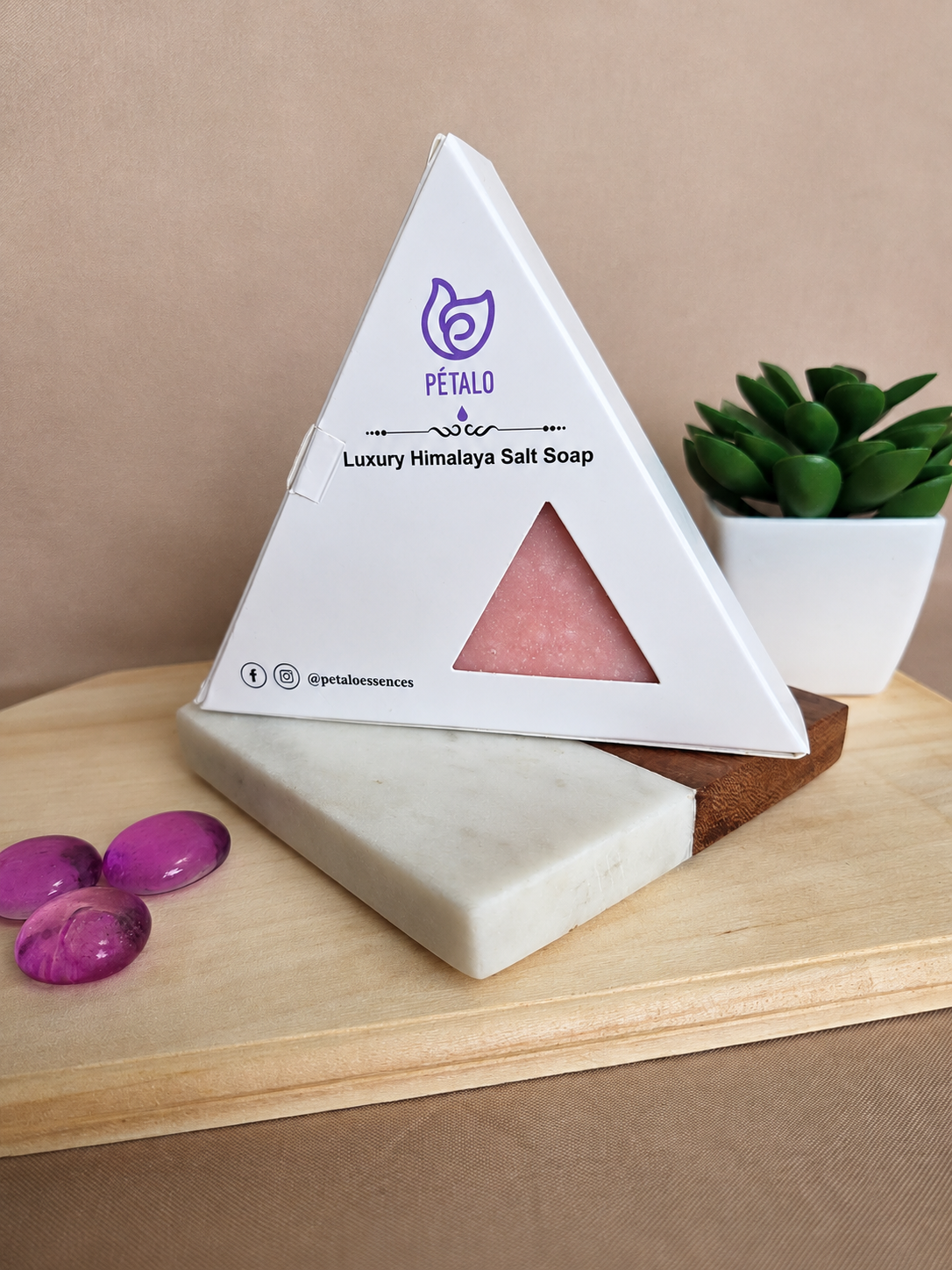 Jabón Premium Triangular Saponificado: Luxury Himalaya Salt Soap