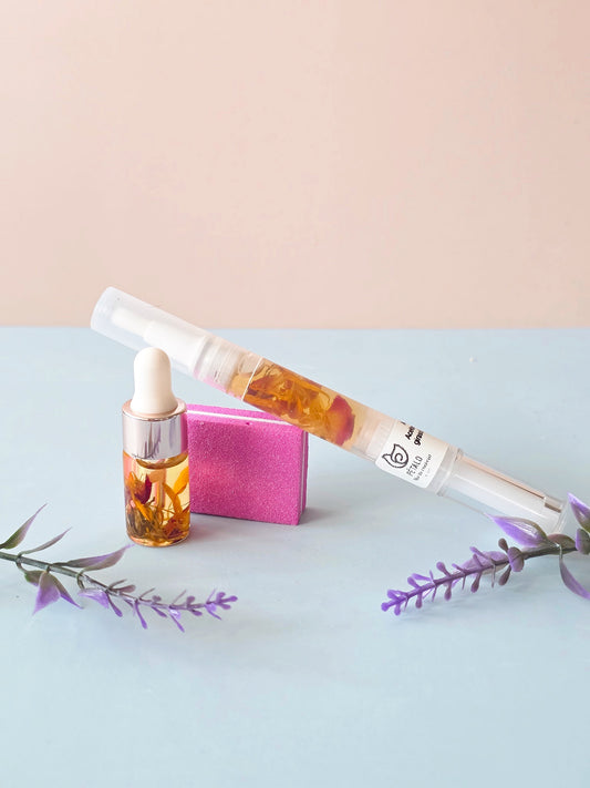 Kit de aceites para cutículas con limas / Cuticle Oils